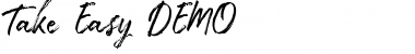 Download Take Easy DEMO Font Download Take Easy DEMO Font