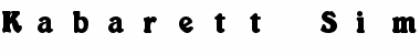 Download Kabarett Simple Font Download Kabarett Simple Font