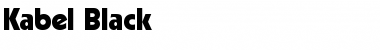 Download Kabel-Black Font Download Kabel-Black Font