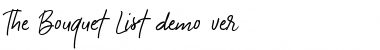 Download The Bouquet List Font Download The Bouquet List Font