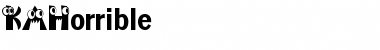 Download KAHorrible Font Download KAHorrible Font