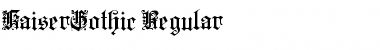 Download KaiserGothic Font Download KaiserGothic Font