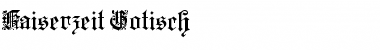 Download Kaiserzeit Gotisch Font Download Kaiserzeit Gotisch Font
