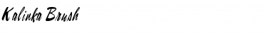 Download Kalinka Brush Font Download Kalinka Brush Font