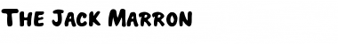 THE JACK MARRON Regular Font