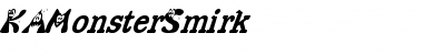 Download KAMonsterSmirk Font Download KAMonsterSmirk Font