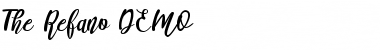 Download The Refano DEMO Font Download The Refano DEMO Font
