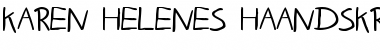 Download Karen Helenes haandskrift Font Download Karen Helenes haandskrift Font