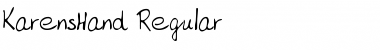 Download KarensHand Font Download KarensHand Font