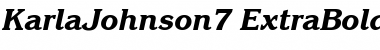 Download KarlaJohnson7 Font Download KarlaJohnson7 Font