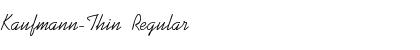 Download Kaufmann-Thin Font Download Kaufmann-Thin Font