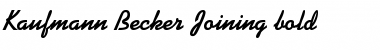 Download Kaufmann Becker Joining bold Font Download Kaufmann Becker Joining bold Font