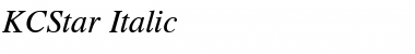Download KCStar Italic Font Download KCStar Italic Font