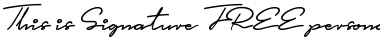 Download This is Signature Font