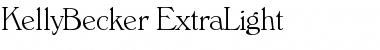 Download KellyBecker-ExtraLight Font Download KellyBecker-ExtraLight Font