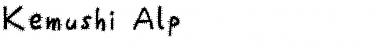 Download Kemushi_Alp Font Download Kemushi_Alp Font