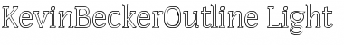Download KevinBeckerOutline-Light Font Download KevinBeckerOutline-Light Font