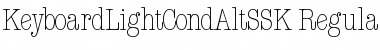 Download KeyboardLightCondAltSSK Font Download KeyboardLightCondAltSSK Font