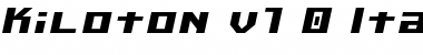 Download Kiloton Italic Font Download Kiloton Italic Font