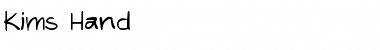 Download Kims Hand Font Download Kims Hand Font
