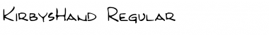 Download KirbysHand Font Download KirbysHand Font