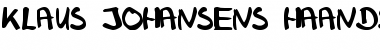 Download Klaus Johansens haandskrift Font Download Klaus Johansens haandskrift Font