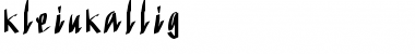 Download KleinKallig Font Download KleinKallig Font