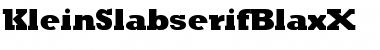 Download KleinSlabserifBlaxX Font Download KleinSlabserifBlaxX Font