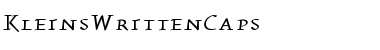 Download KleinsWrittenCaps Font Download KleinsWrittenCaps Font