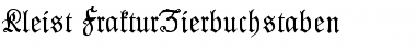 Download Kleist-Fraktur Zierbuchstaben Font Download Kleist-Fraktur Zierbuchstaben Font