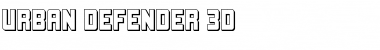 Download Urban Defender 3D Font Download Urban Defender 3D Font