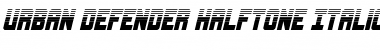 Download Urban Defender Halftone Italic Font Download Urban Defender Halftone Italic Font