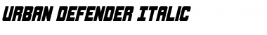 Download Urban Defender Italic Font Download Urban Defender Italic Font