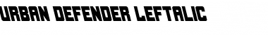 Download Urban Defender Leftalic Font Download Urban Defender Leftalic Font