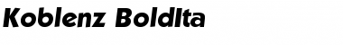 Download Koblenz-BoldIta Font Download Koblenz-BoldIta Font