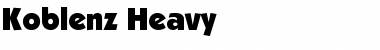 Download Koblenz-Heavy Font Download Koblenz-Heavy Font