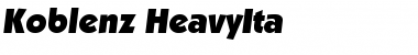 Download Koblenz-HeavyIta Font Download Koblenz-HeavyIta Font