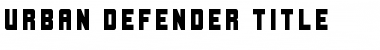 Download Urban Defender Title Font Download Urban Defender Title Font