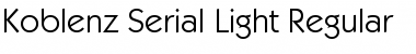 Download Koblenz-Serial-Light Font Download Koblenz-Serial-Light Font