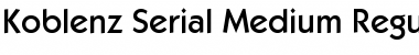 Download Koblenz-Serial-Medium Font Download Koblenz-Serial-Medium Font