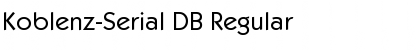 Download Koblenz-Serial DB Font Download Koblenz-Serial DB Font