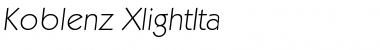 Download Koblenz-XlightIta Font Download Koblenz-XlightIta Font