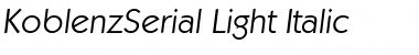 Download KoblenzSerial-Light Font Download KoblenzSerial-Light Font