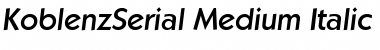 Download KoblenzSerial-Medium Font Download KoblenzSerial-Medium Font