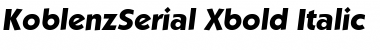 Download KoblenzSerial-Xbold Font Download KoblenzSerial-Xbold Font