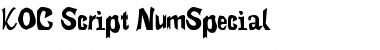 Download KOC Script NumSpecial Font Download KOC Script NumSpecial Font