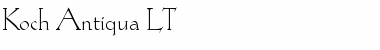 Download KochAntiqua LT Font Download KochAntiqua LT Font