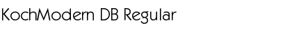 Download KochModern DB Font Download KochModern DB Font