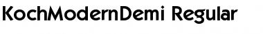Download KochModernDemi Font Download KochModernDemi Font