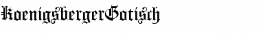 Download KoenigsbergerGotisch Font Download KoenigsbergerGotisch Font